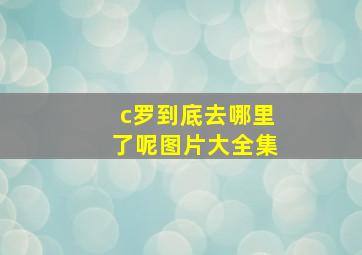 c罗到底去哪里了呢图片大全集