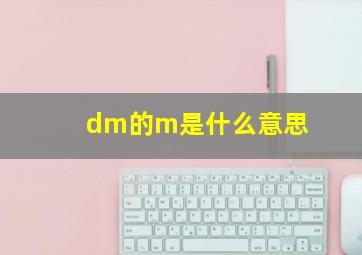 dm的m是什么意思