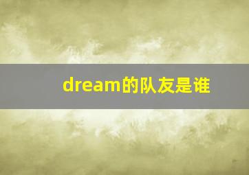 dream的队友是谁