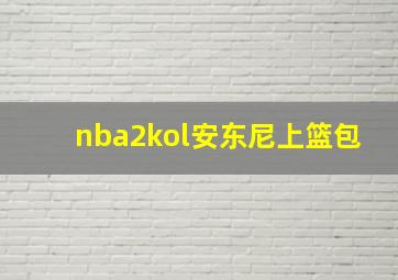 nba2kol安东尼上篮包