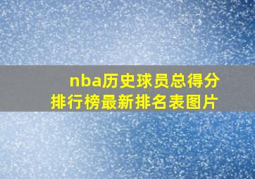 nba历史球员总得分排行榜最新排名表图片