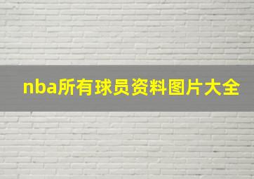 nba所有球员资料图片大全