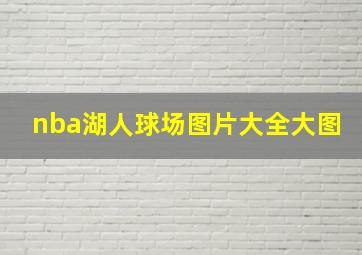 nba湖人球场图片大全大图