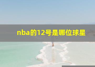 nba的12号是哪位球星