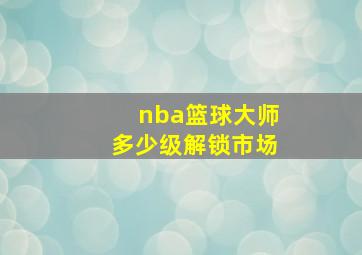 nba篮球大师多少级解锁市场