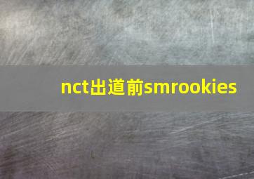 nct出道前smrookies