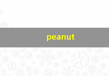 peanut