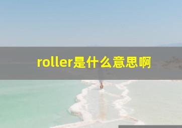 roller是什么意思啊