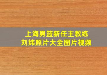 上海男篮新任主教练刘炜照片大全图片视频