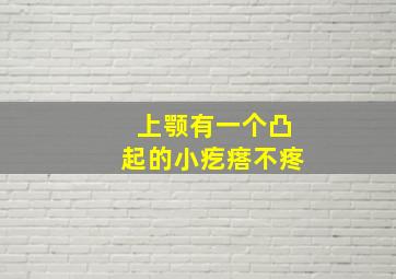 上颚有一个凸起的小疙瘩不疼