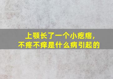 上颚长了一个小疙瘩,不疼不痒是什么病引起的