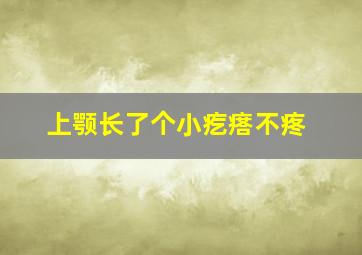 上颚长了个小疙瘩不疼