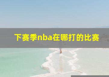 下赛季nba在哪打的比赛