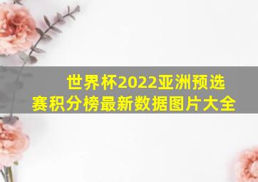 世界杯2022亚洲预选赛积分榜最新数据图片大全