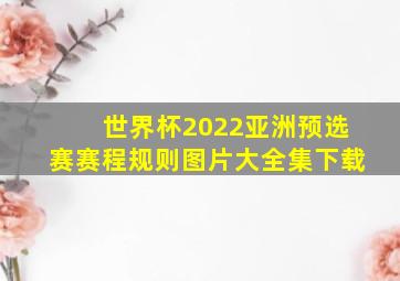 世界杯2022亚洲预选赛赛程规则图片大全集下载