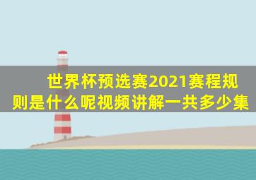 世界杯预选赛2021赛程规则是什么呢视频讲解一共多少集