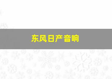 东风日产音响