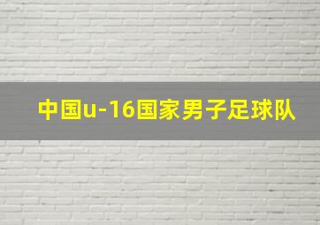 中国u-16国家男子足球队