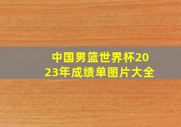 中国男篮世界杯2023年成绩单图片大全