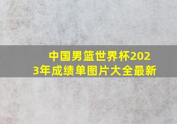 中国男篮世界杯2023年成绩单图片大全最新