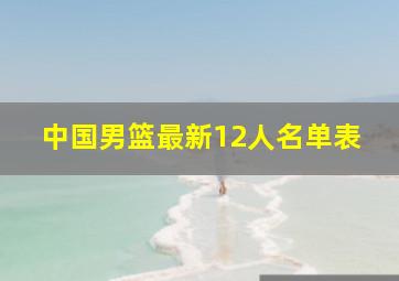 中国男篮最新12人名单表