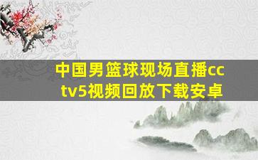 中国男篮球现场直播cctv5视频回放下载安卓