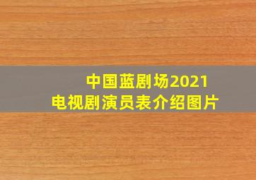 中国蓝剧场2021电视剧演员表介绍图片