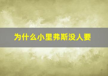 为什么小里弗斯没人要