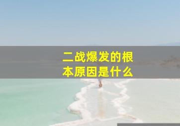 二战爆发的根本原因是什么