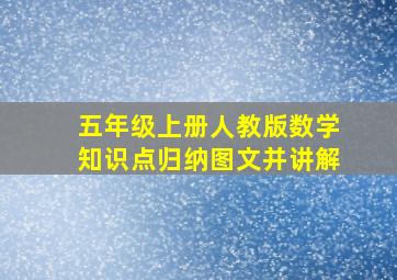 五年级上册人教版数学知识点归纳图文并讲解