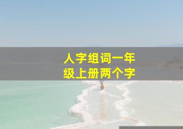 人字组词一年级上册两个字