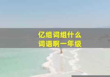 亿组词组什么词语啊一年级