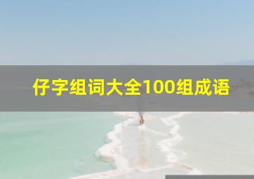 仔字组词大全100组成语