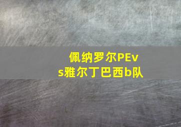 佩纳罗尔PEvs雅尔丁巴西b队