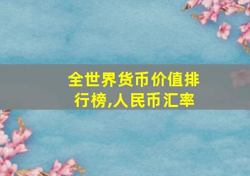 全世界货币价值排行榜,人民币汇率