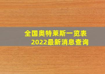 全国奥特莱斯一览表2022最新消息查询