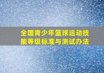 全国青少年篮球运动技能等级标准与测试办法