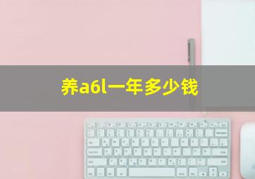 养a6l一年多少钱