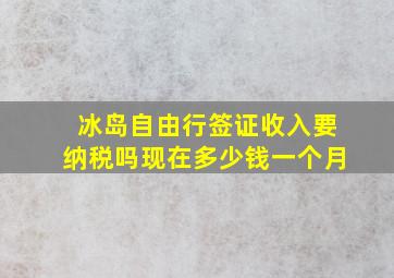 冰岛自由行签证收入要纳税吗现在多少钱一个月