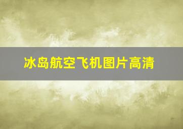 冰岛航空飞机图片高清