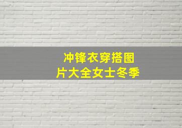 冲锋衣穿搭图片大全女士冬季