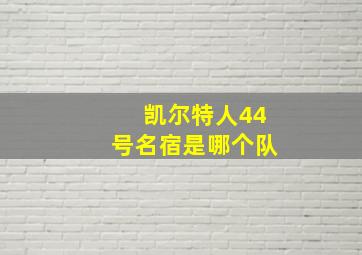 凯尔特人44号名宿是哪个队