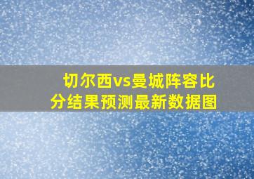 切尔西vs曼城阵容比分结果预测最新数据图