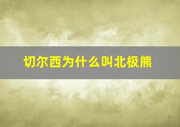 切尔西为什么叫北极熊