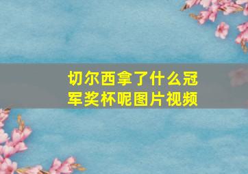 切尔西拿了什么冠军奖杯呢图片视频