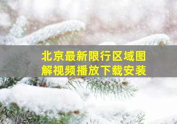 北京最新限行区域图解视频播放下载安装