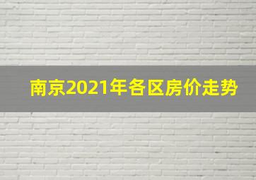 南京2021年各区房价走势