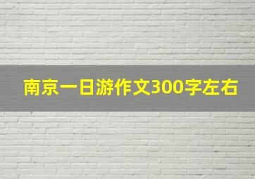 南京一日游作文300字左右