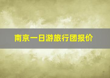 南京一日游旅行团报价