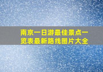 南京一日游最佳景点一览表最新路线图片大全